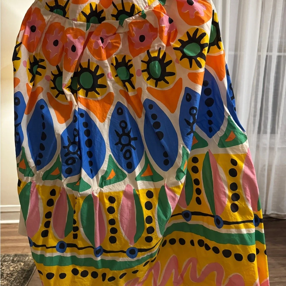 Joie Multicolor Geometric Print halter & Maxi Skirt set - Picture 3 of 9